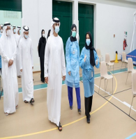Mansoor bin Mohammed visits testing facility for school staff ahead of reopening of schools in Dubai